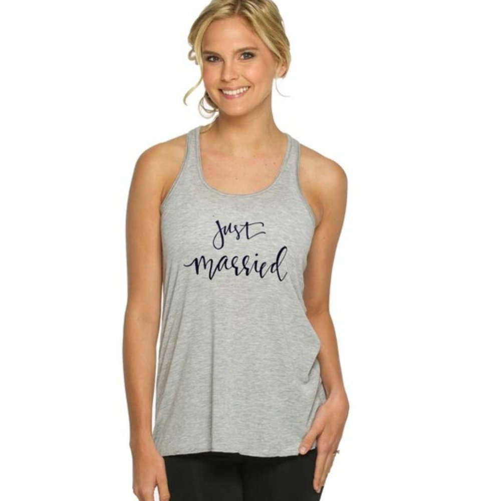 Just Married Tank Tee